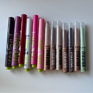 Nyx fat oil slick clicks and pro fix sticks